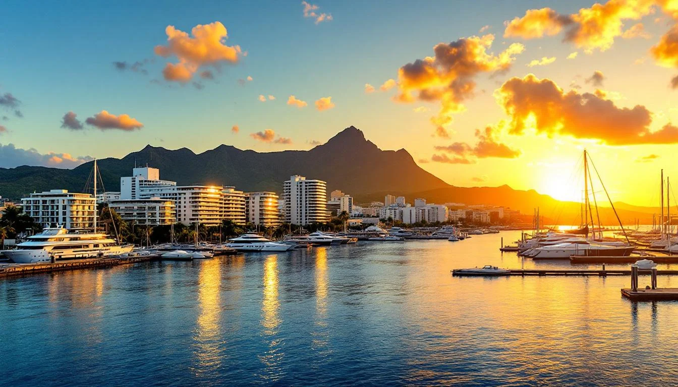 Port Louis, financial capital of Mauritius