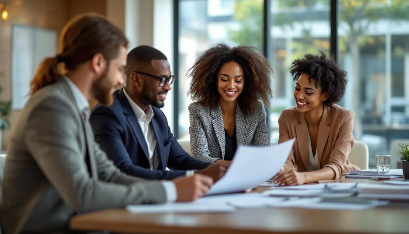 Sunibel Corporate Services team in a meeting